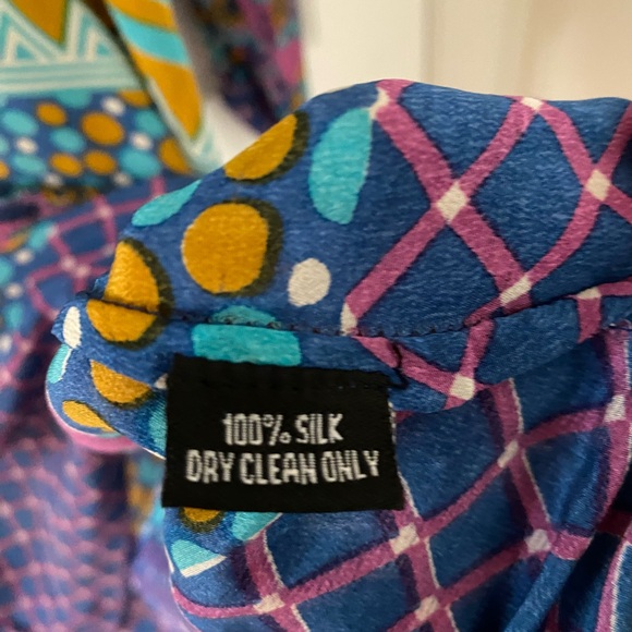 Purple Tolani Silk Tunic - Picture 4 of 4